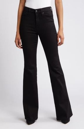 Good American Good Legs Flare Jeans in Black001 at Nordstrom Rack, Size 24