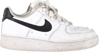Nike Air Force 1 Low-Top Sneakers in White Leather