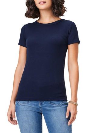 Nic+Zoe Perfect Crewneck Rib Top in Dark Indigo at Nordstrom, Size Medium