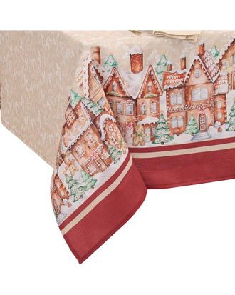 Elrene Gingerbread Bliss Tablecloth