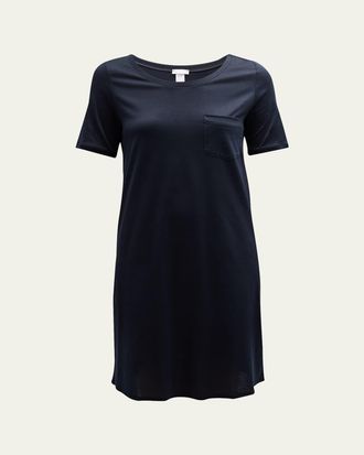 Hanro Cotton Deluxe Short-Sleeve Big Sleepshirt