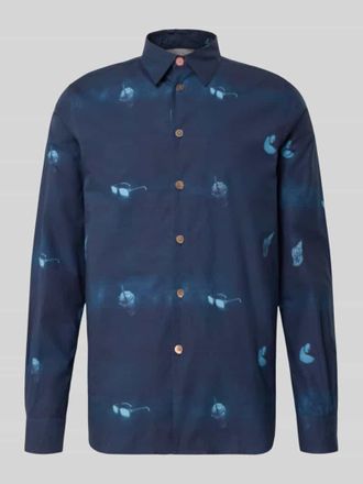 Paul Smith Regular Fit Freizeithemd mit Kentkragen in Marine, Gr&ouml;&szlig;e L