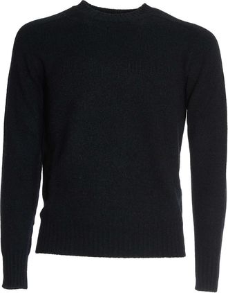Malo Blauwe Crew Neck Kasjmier Trui - Heren - Cashmere truien - Blauw - 4XL - Kasjmier - Truien & Vesten
