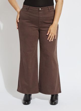 Lyss&eacute; Iris Wide Leg Everyday Denim Curvy (30.5 Inseam)