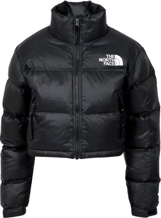 The North Face Nuptse Korte Jas - Dames - Ski Jassen - Zwart - L - Polyester - Fitness