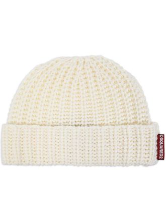 Dsquared2 Berretto con logo - Bianco