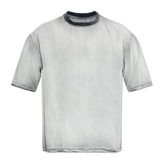 Diesel T-Shirts, male, Gray, Size: L D-Box-Fsi T-Shirt