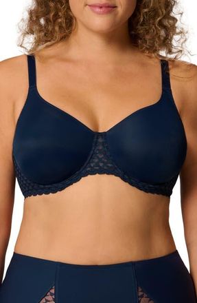 Simone P&eacute;r&egrave;le Subtile Underwire Minimizer Bra in Midnight at Nordstrom, Size 34Hh