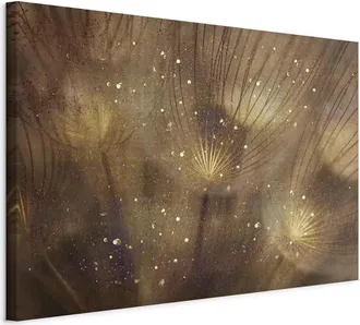 Artgeist Cuadro - Dientes De Le&oacute;n Dorados (1 Pieza) Ancho