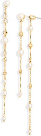 Nadri Esme Linear Front/Back Earrings in Gold at Nordstrom