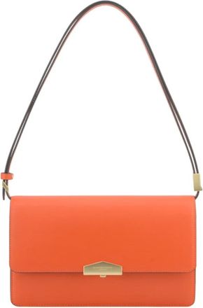 Pourchet Anjou Crossbodytas - Dames - Schoudertassen - Oranje - ONE Size - Leer - Tassen