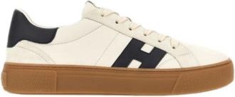 Hogan Crosswind Sneaker - Heren - Sneakers - Wit - 41 1/2 EU - Leer - Schoenen