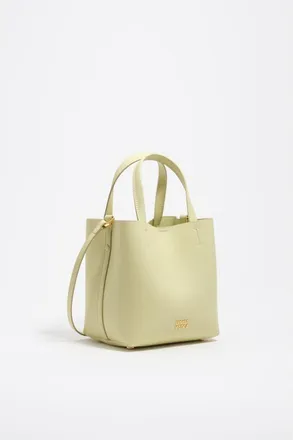Bimba & Lola Chihuahua Leather Bag in Pale Green at Nordstrom
