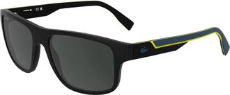 Lacoste Stijlvolle zonnebril in zwart - Heren - Zonnebrillen - Zwart - 57 MM - Accessoires