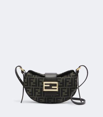 Fendi Croissant FF Zucca shoulder bag
