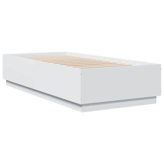 Berkfield Home Modern Bed Frame without Mattress White 100x200 cm