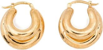 Panconesi chunky hoop earrings - Gold