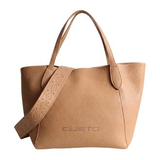 Custo Barcelona Handbag - Dames - Tassen - Beige - Maat: ONE Size Leer