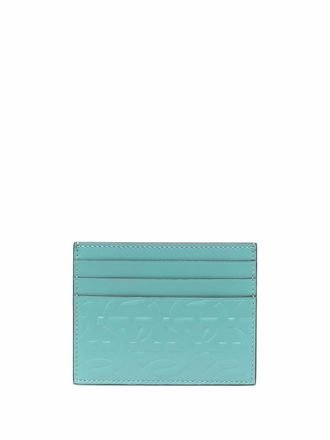 Ferragamo Gancini embossed cardholder - men - Calf Leather - One Size - Blue