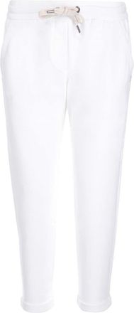 Brunello Cucinelli Beige Cotton Athletic Womens Pants