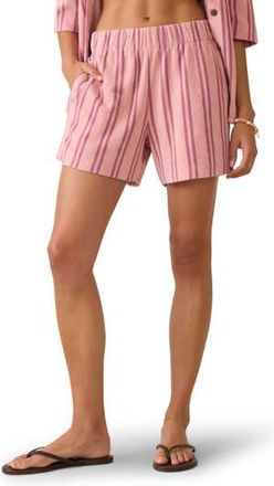 Faherty Cabana Stripe Terry Cloth Shorts in Orchid Lines at Nordstrom Rack, Size Xx-Small