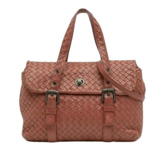 Bottega Veneta Pre-owned Handbags, female, Red, Size: ONE SIZE Pre-owned Leather Handbag