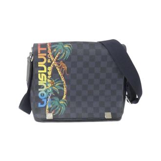 Louis Vuitton Black Cobalt Coated Canvas Shoulder Bag (Pre-Owned)