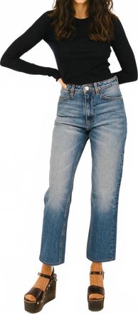SPRWMN Cropped Straight Leg Denim Jeans In Gainsbourg