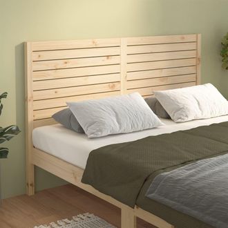 Berkfield Home Bed Headboard 186x4x100 cm Solid Wood Pine in Brown | Size: 186 x 4 x 100 cm