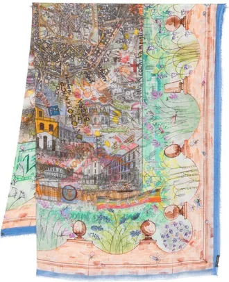 Faliero Sarti Womens Milano Silk Blend Stole