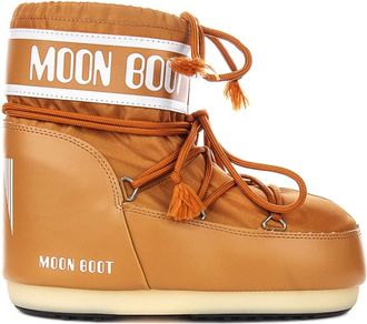 Moon Boot Icon Low Nylon Boots - female - Moon Boot - Winter Boots - Brown - 6 UK - Shoes