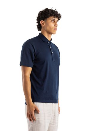 Handvaerk Pima Cotton Polo Shirt - Navy