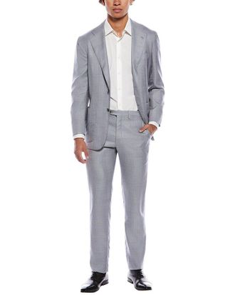 Kiton 2pc Cashmere, Linen, & Silk-Blend Suit