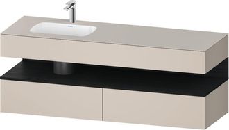 Duravit Qatego Lavabo Encastrado Con Base De Lavabo Consola, - Duravit