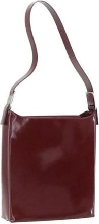 Ferragamo Pre-owned Shoulder Bags, female, Red, Size: ONE SIZE Pre-owned Leather Shoulder Bag