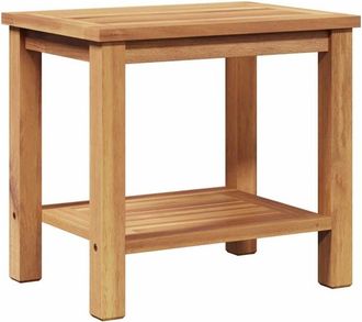 vidaXL Vidaxl - Mesa De Caf&eacute; Marr&oacute;n 50 X 35 X 45 Cm Madera De Teca Maciza