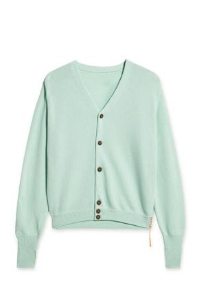 Fortela Oliver Cotton Knit Cardigan in Turquoise at Nordstrom, Size Small
