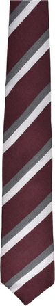 Brunello Cucinelli Cravatta a righe - Rosso