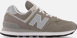 New Balance Womens 574 Core Sneaker In Grey White