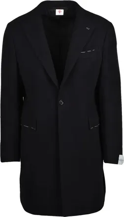LUIGI BORRELLI NAPOLI Jassen, Heren, Zwart, L, Wol, Cappotto