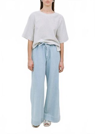 Yerse Denim Trousers In Chambray