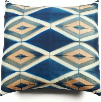 Studio Variously Tisa Black Handcrafted Shibori Print Mulberry Silk Pillow - Cover Only in Black/indigo at Nordstrom