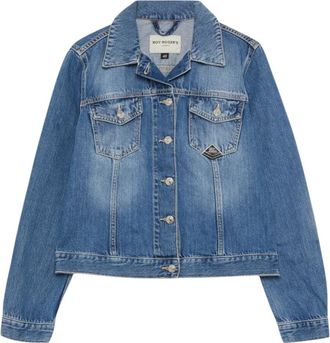 Roy Rogers Denim Jackets, female, Blue, XS, Denim Jacket Woman Cotton Iconic