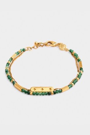 Katie Loxton Birthstone Bracelet May in Green Agate at Nordstrom