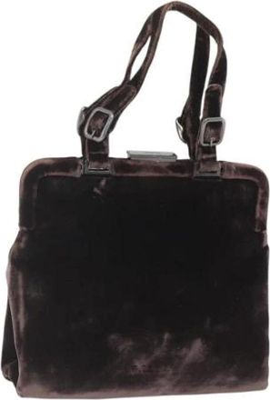 Prada Pre-owned Handbags, female, Brown, Size: ONE SIZE Pre-owned Vintage Hand Bag