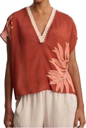 Velvet Naomi Top In Cedar