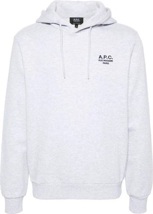 A.P.C. Grijze Sweater - Heren - Hoodies - Grijs - S - Katoen - Hoodies & sweatvesten