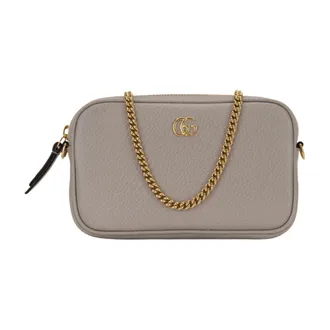 Gucci Cross Body Bags, female, Gray, Size: ONE SIZE Shoulder Bag