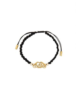 Alexander McQueen Black Friendship Bracelet Bracelet