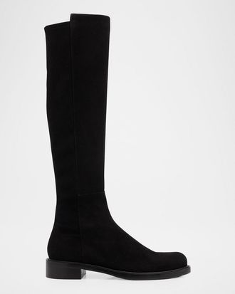 Stuart Weitzman 5050 Gisele Suede Over The Knee Boots